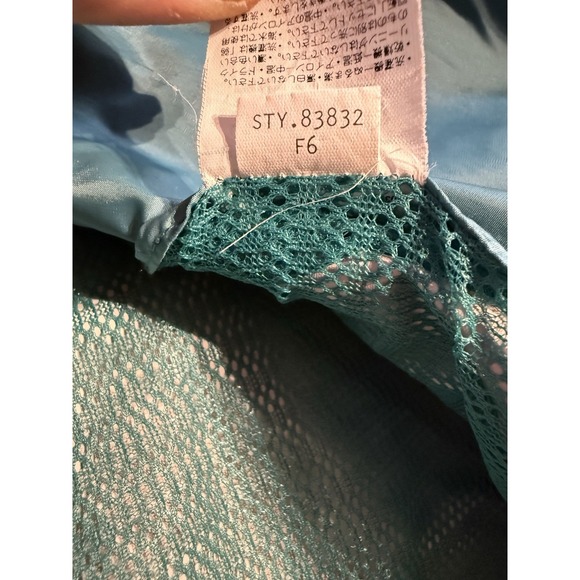 Vintage Patagonia Rainforest Storm Shell Jacket Blue Teal Mesh Lined Hooded L - Picture 11 of 14